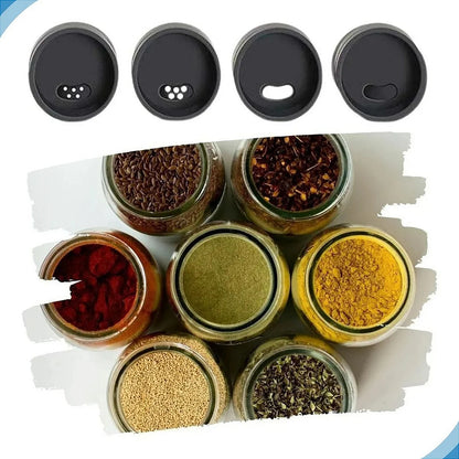 Rotating Spice Rack with 6 Containers