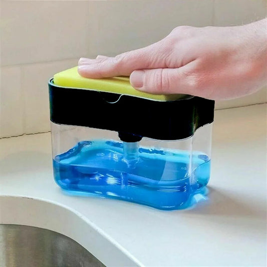 2-in-1 Soap Dispenser with Sponge Holder