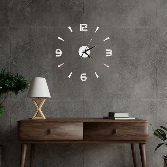 Acrylic Mirror Wall Clock Sticker